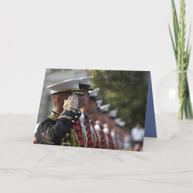 militärischesinspirierend karte (Vorderseite)
