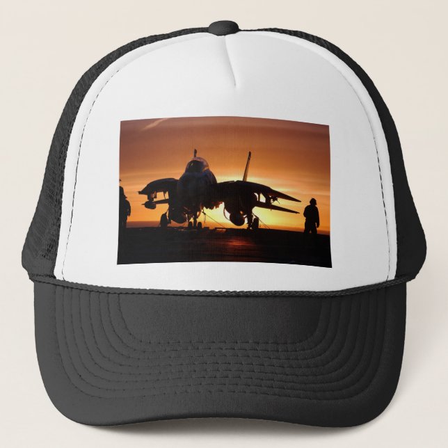 Militärjet-Kämpfer Truckerkappe (Vorderseite)