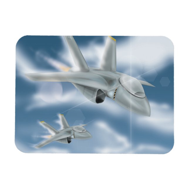 Militärjet Magnet (Horizontal)