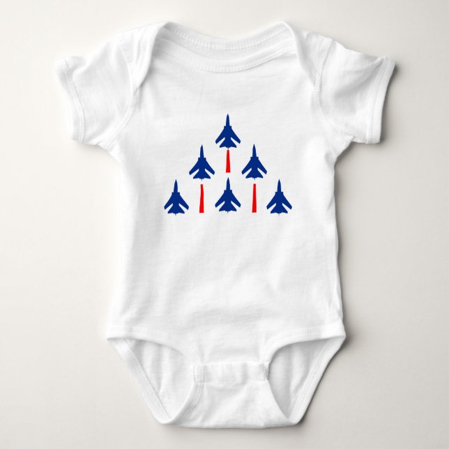 Militärjets Baby Strampler (Vorderseite)