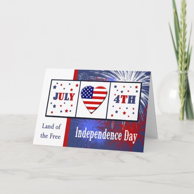 Militärkarte 4. Juli Karte (Vorderseite)