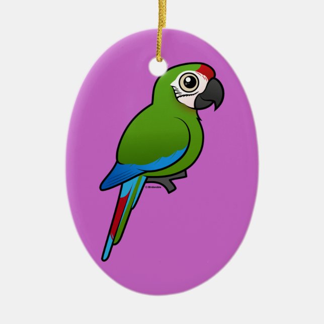MilitärMacaw Keramikornament (Vorne)