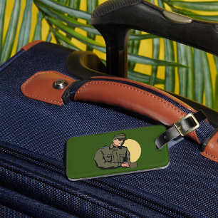 Militäroffizier Retro Army Soldier Gepäckanhänger
