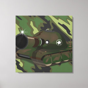 Militärpanzer Leinwanddruck