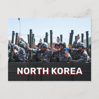 Militärparade in Nordkorea Postkarte