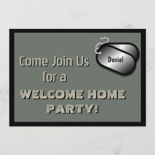 MilitärParty-Willkommens-Zuhause-Feier-Gewohnheit Einladung