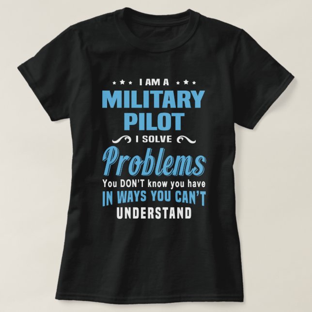 Militärpilot T-Shirt (Design vorne)