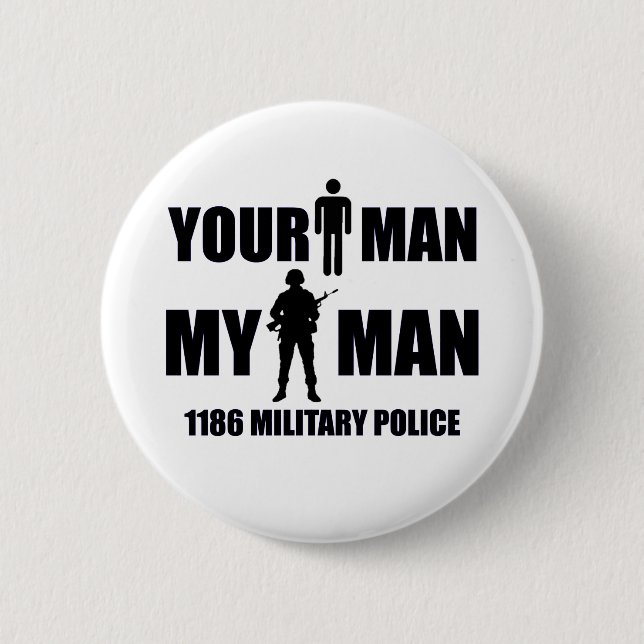 Militärpolizei 1186 mein Mann Button (Vorderseite)
