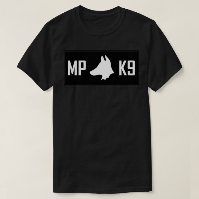 Militärpolizei K9 7 T-Shirt (Design vorne)
