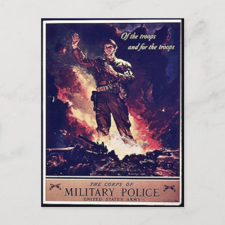 Militärpolizei Postkarte