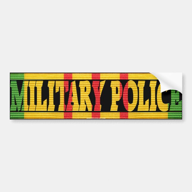 Militärpolizei-Vietnam-Service-Medaillen-Aufkleber Autoaufkleber (Vorne)