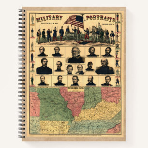 Militärportraits an der Grenze zum zivilen Krieg 1 Notizbuch