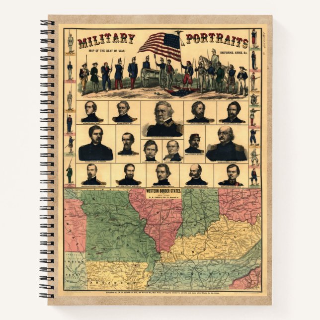 Militärportraits an der Grenze zum zivilen Krieg 1 Notizbuch (Vorderseite)