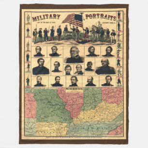 Militärportraits an der Grenze zum zivilen Krieg Fleecedecke