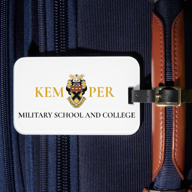 Militärschule Kemper und Uni Gepäckanhänger (Vorderseite Insitu 4)