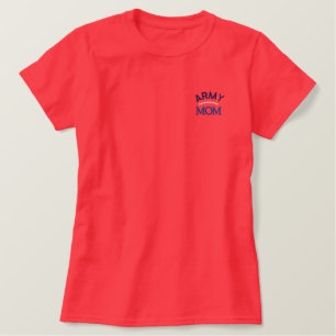 Militärstolz der Mama Besticktes T-Shirt