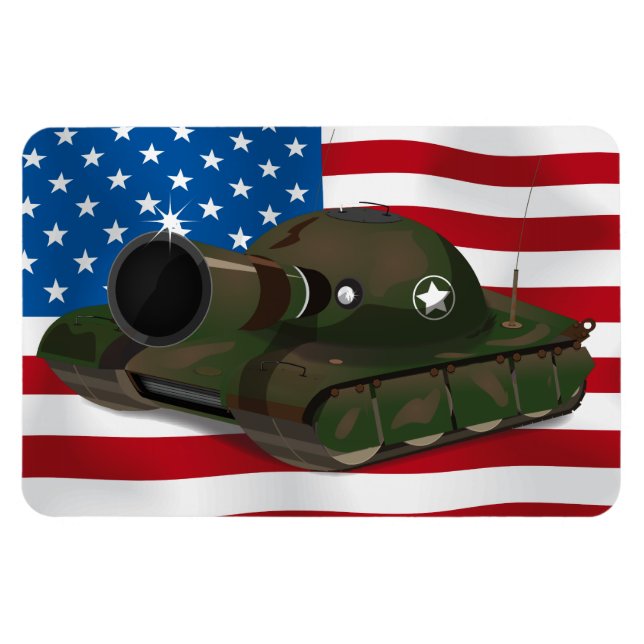 Militärtank Magnet (Horizontal)