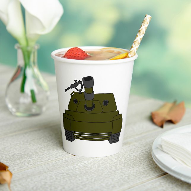 Militärtank Pappbecher (Von Creator hochgeladen)