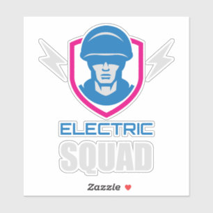 Militärtrupp Soldat Neon Aufkleber