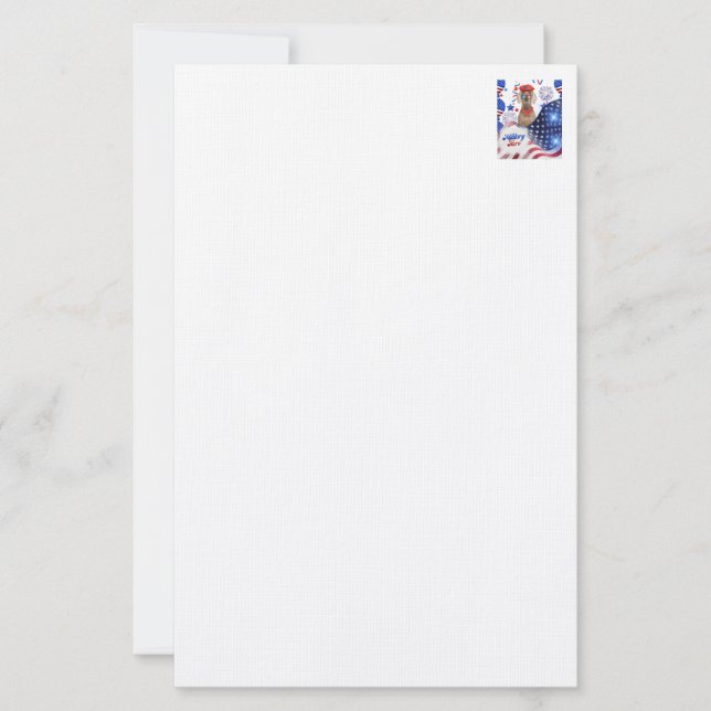 Militärüferin Weimaraner Stationery Briefpapier (Vorderseite)