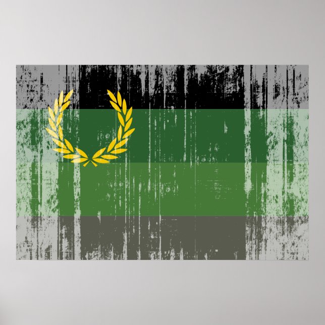 MILITÄRUNIFORM-STOLZ-FLAGGE POSTER (Vorne)