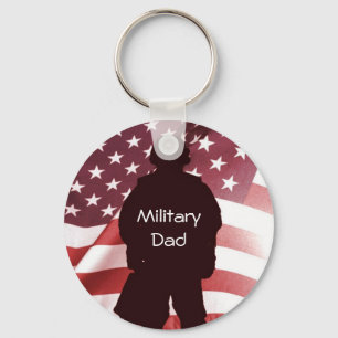 MilitärVater-patriotischer Familien-Stolz Schlüsselanhänger