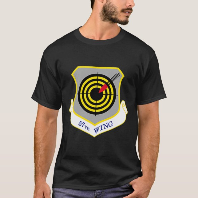 Militärveteran der 57. Wing Nellis Air Force Base  T-Shirt (Vorderseite)