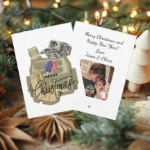 Militärveteran Soldat, USA Dog Tag, Weihnachten
