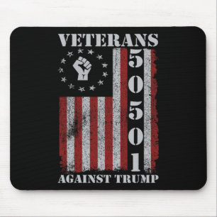 Militärveteranen protestieren USA-Flagge Keine Kön Mousepad