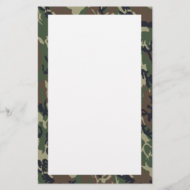 Militärwald - Muster Briefpapier (Vorderseite)