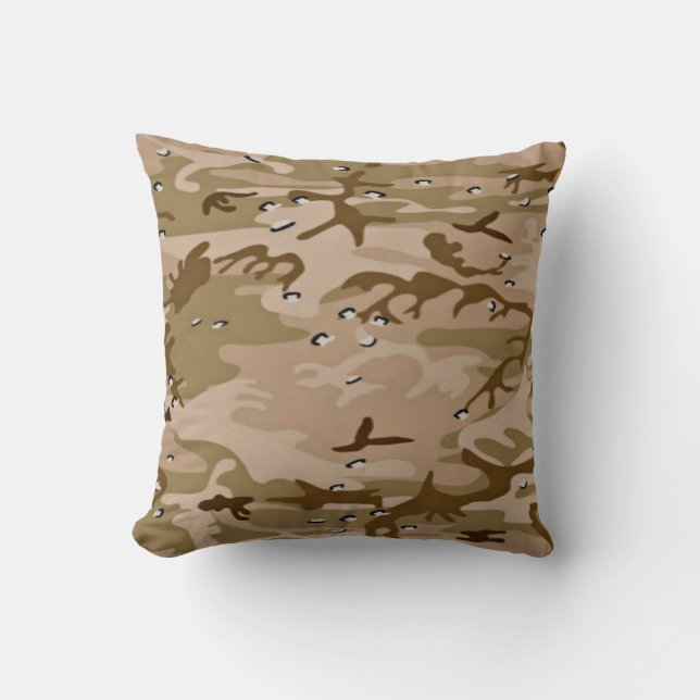 Militärwüsten-Sand-Camouflage-Kissen Kissen (Vorderseite)