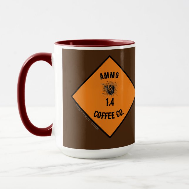 Military Ammo-Tasse zum Thema Kaffee Tasse (Links)