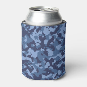 Military Blue Camouflage Camouflage Pattern  Dosenkühler