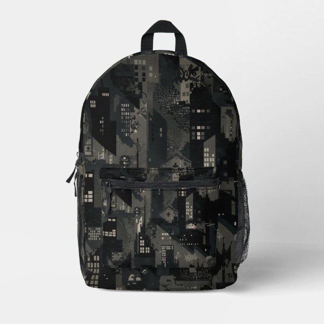 Military Camo Pattern Urban Environments Bedruckter Rucksack (Vorderseite)