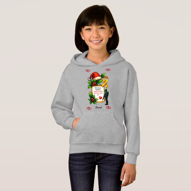 Military Christmas Family Matching – Christ Hoodie (Vorne ganz)