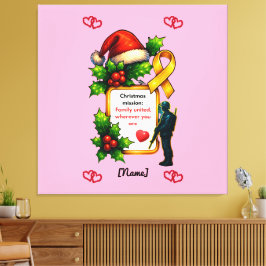 Military Christmas Family Matching – "Christ Leinwanddruck