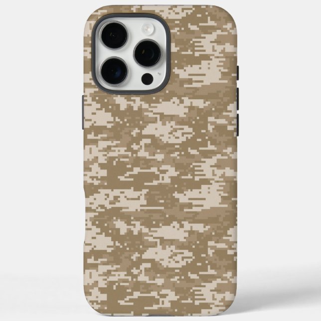 Military Digital Camouflage Army Wüste iPhone 16 Pro Max Hülle (Rückseite)