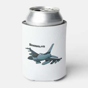 Military Fighter Jet Plane Cartoon Dosenkühler