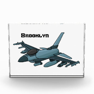 Military Fighter Jet Plane Cartoon Fotoblock