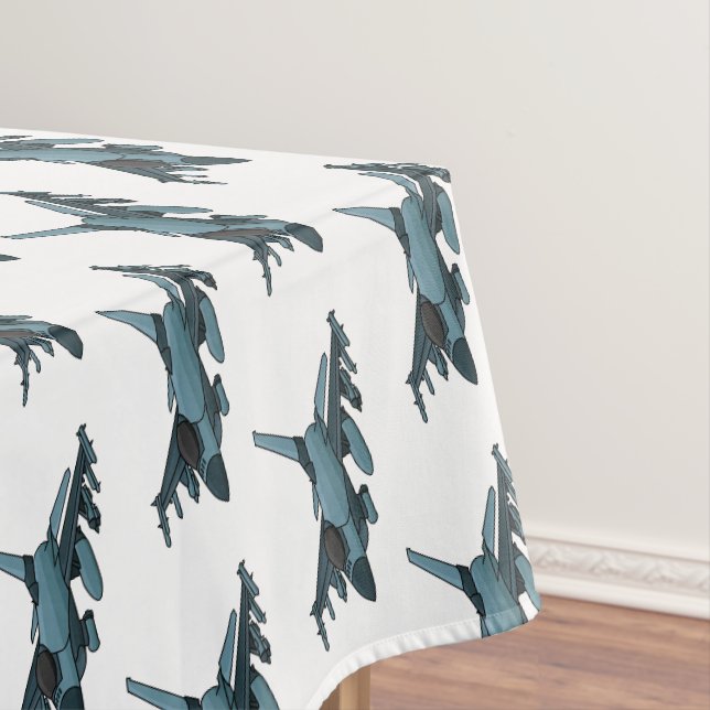 Military Fighter Jet Plane Cartoon Tischdecke (Beispiel)