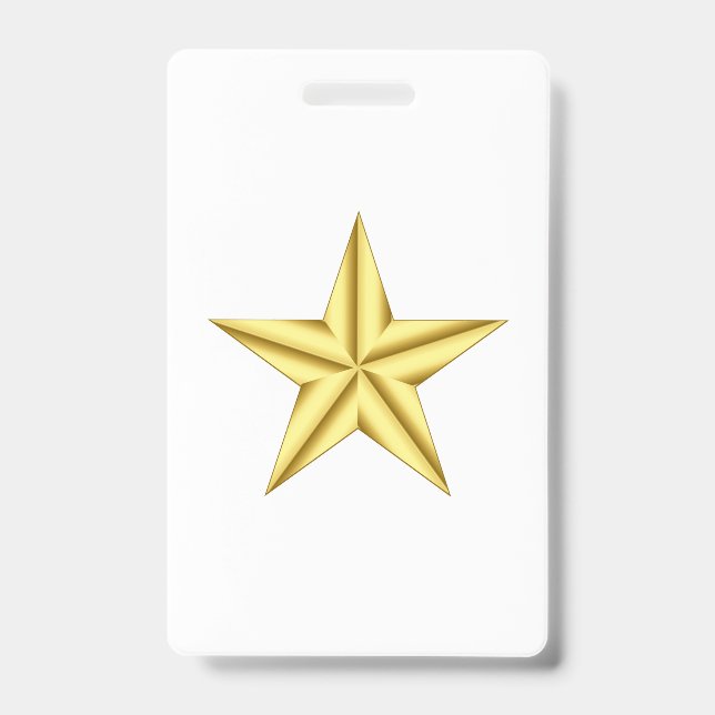 Military General Gold Star Ausweis (Front)