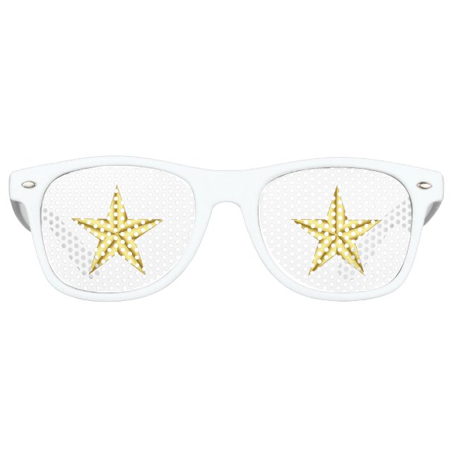 Military General Gold Star Partybrille (Vorderseite)