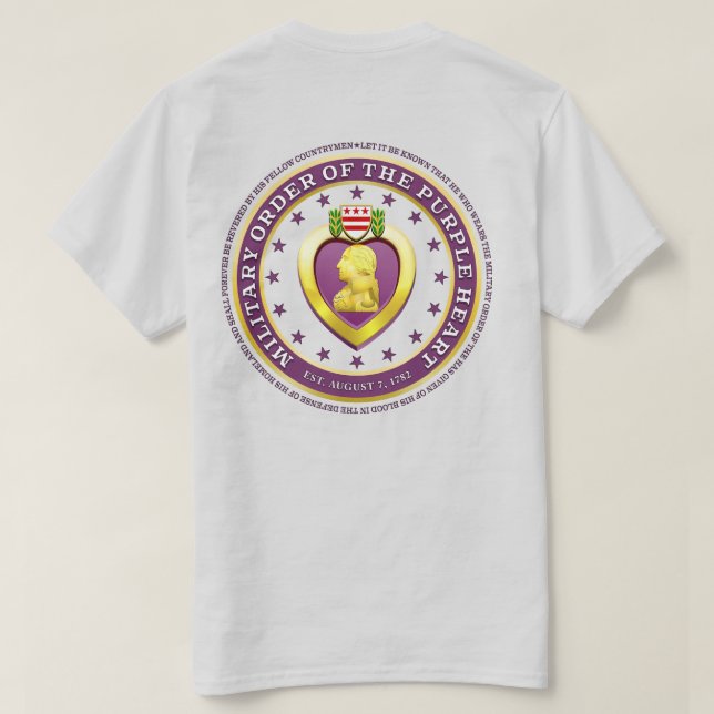 Military Order of the Purple Heart 2 T-Shirt (Design Rückseite)