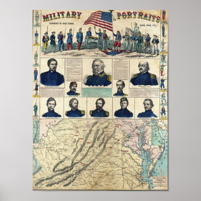 Military Portraits Poster (Vorne)