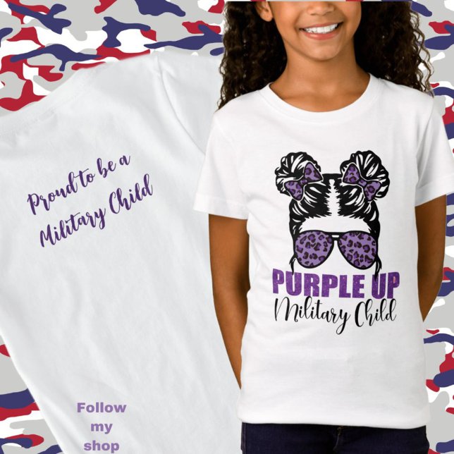 Military - Purple Up Military Child T-Shirt (Von Creator hochgeladen)