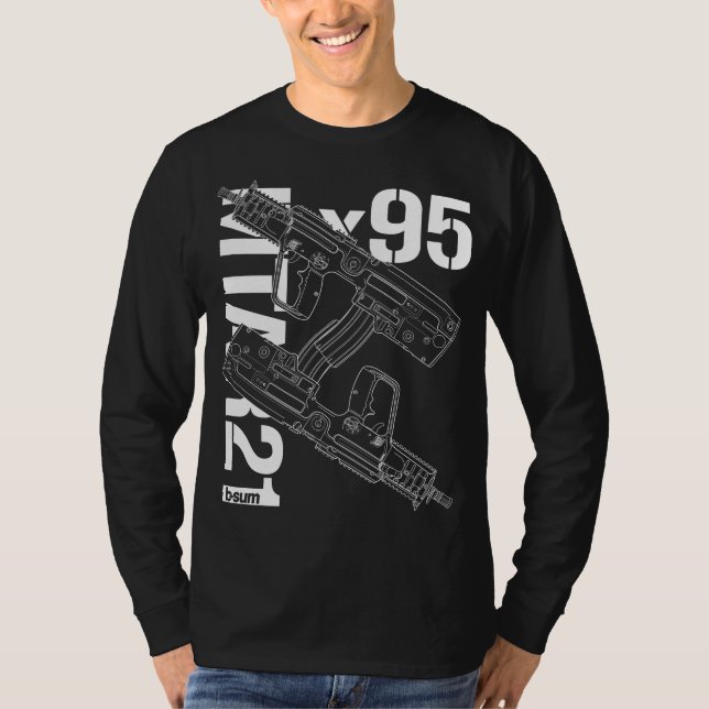 military t-shirts IWI X95 Rifle (Vorderseite)