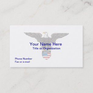 Military Veteran Eagle Business Card Visitenkarte