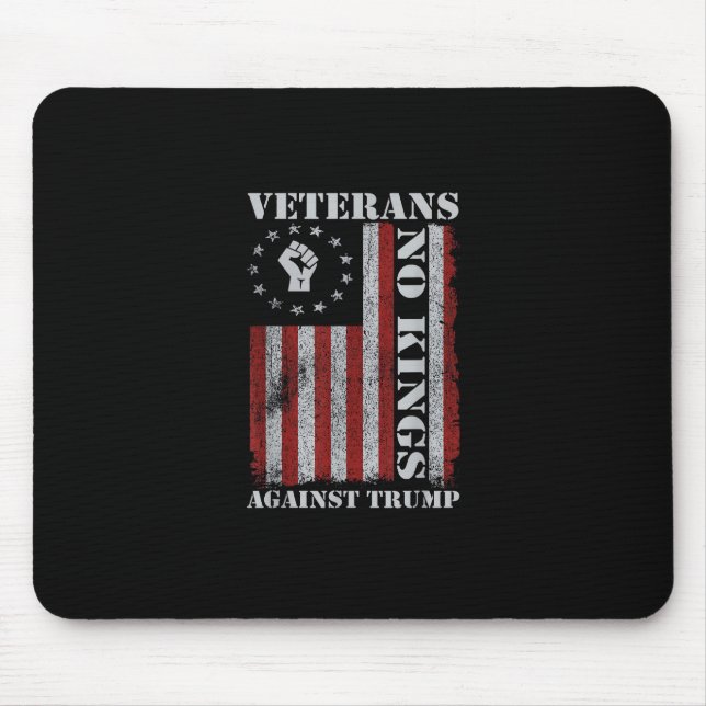 Military Veterans Protest Flag Patriotic Freedom Mousepad (Vorne)