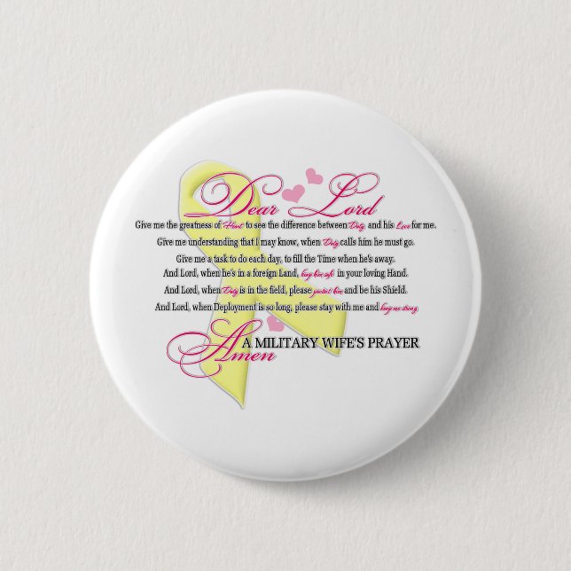 Military Wifes Gebet Button (Vorderseite)