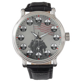 Militärzeit 24 Stunden Armbanduhr